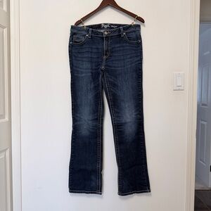 Wrangler Women's Deep Indigo Wide Leg Jeans